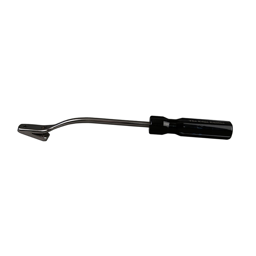 The Edge Equine™ Dental Float, -6 Degree Head Angle, 3/8" Stainless Rod, S-Series 50 mm (2") Blade