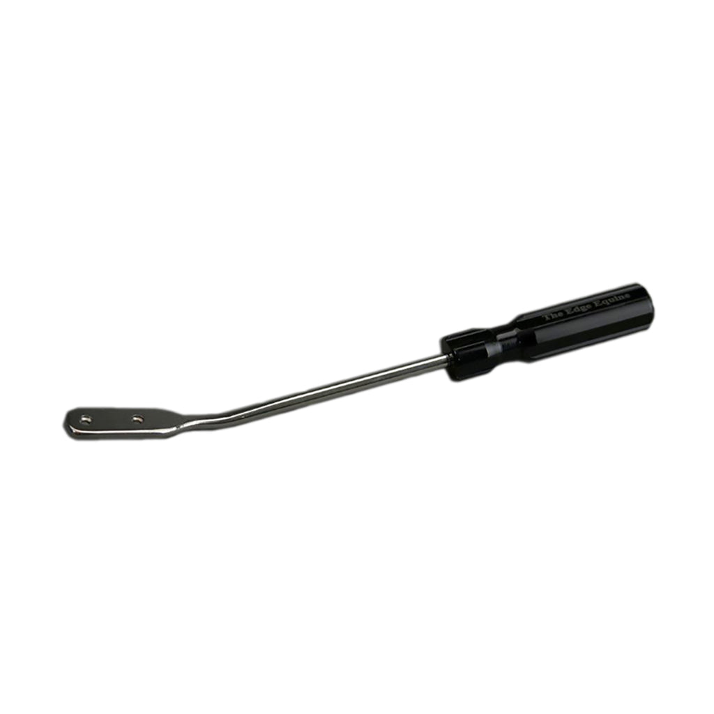 The Edge Equine™ Dental Float, -24 Degree Head Angle, 3/8" Stainless Rod, S-Series 50 mm (2") Blade