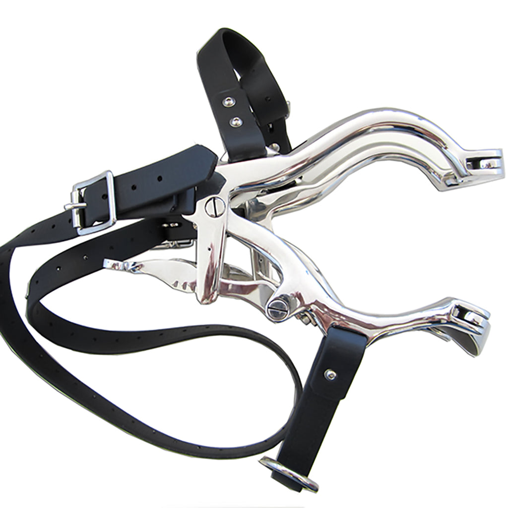 The Edge Equine™ Mouth Speculum with Biothane Straps, Polished Finish